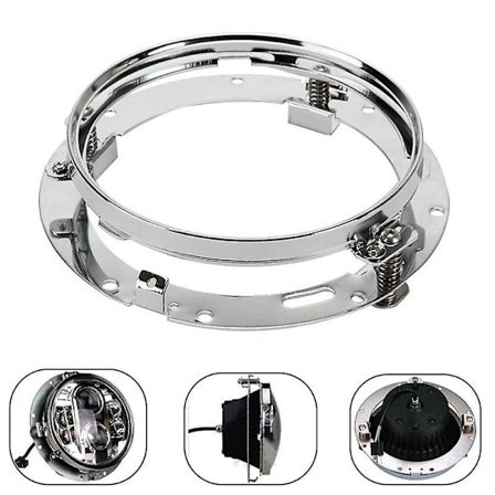 7 tum LED-strålkastare + 4,5 tum dimljus med 7" fästningsring för Harley Touring Electra Glide Road King Street Glide