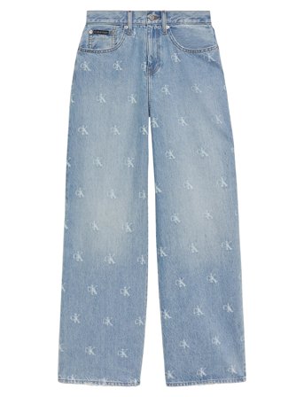 Calvin Klein Jeans | The Wide Leg Ck Distressed Indig | 32 x 32