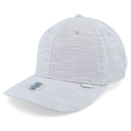 Djinns - Grå adjustable Keps - 6 Panel Truefit Cap Lazy Piquet Grey Djinns @ Hatstore