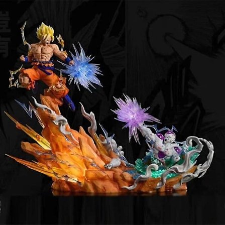 Dragon Ball Frieza Figurer Son Goku Vs Frieza Actionfigurer PVC Anime Samlingsstatue Model Legetøj Skrivebordsdekoration Gaver - Perfekt