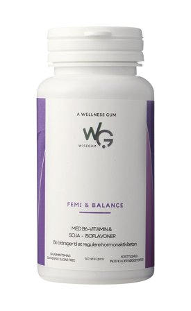WiseGum Femi & Balance 60 stk, Helse & Madvarer, Vitaminer, B-vitamin