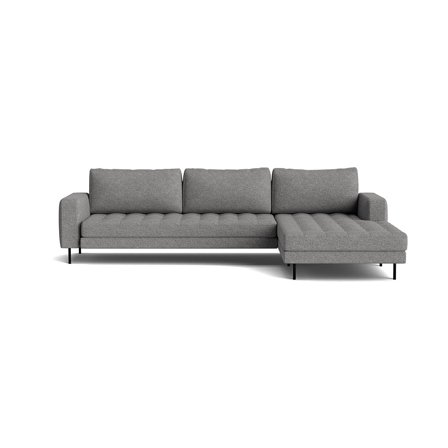 Rouge XL chaiselong sofa, højrevendt - Monza Grå - 310x185x89 - Sofa, chaiselong