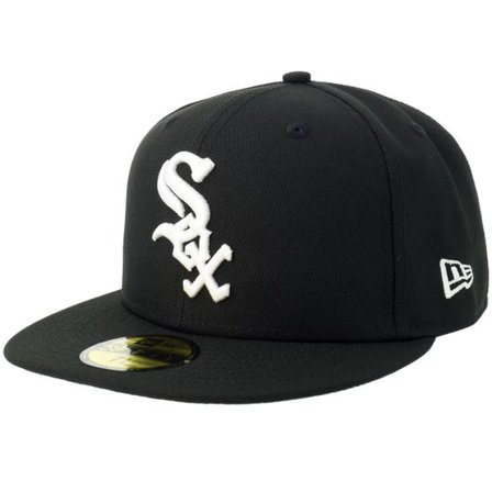 New Era - MLB Svart fitted Keps - Chicago White Sox Authentic On-Field 59Fifty Black Fitted @ Hatstore