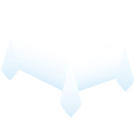 Bordduk Blå Fade 1-års Jubileum 120x180cm