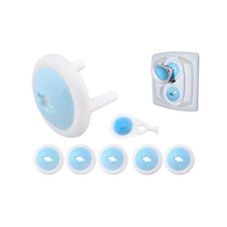 6-PACK Barnkydd för Eluttag