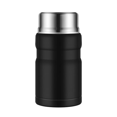 750 ml 26oz isolert matbeholder isolert suppebeholder med sammenleggbar skje for barn voksne svart