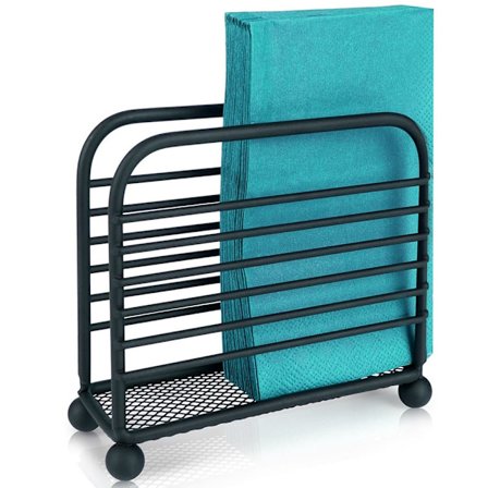 Servetthållare Servetthållare Vävnadshållare Metall Svart Bord Kök_MGF