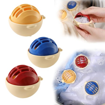 3-pak Kæledyrshårfjerner, Vaskbar, Pufferform, Genanvendelige Klæbrige Hårkugler til Kattehår, Kæledyrshår, Fussel Fjernelse