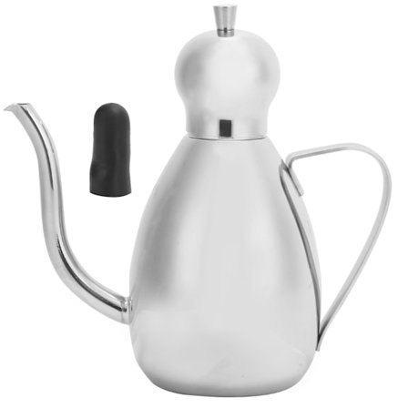 Pieni ruostumattomasta teräksestä valmistettu öljynannostelija 0,5 litran keittiöetikkasäiliö