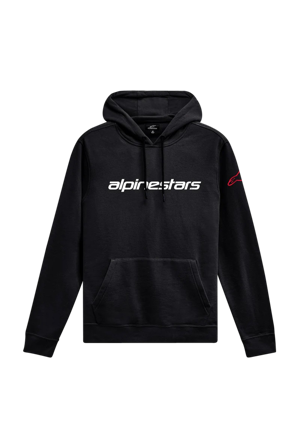 Alpinestars Linear Wordmark V3 Hoodie Svart/Vit/Röd S