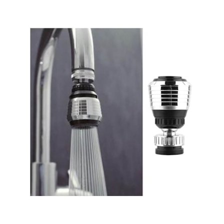 1 st 360 graders roterbar vattenbesparande kranluftare kranmunstycke filter kökskran filterluftare