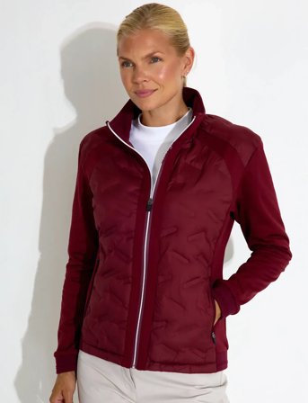 Abacus Lds Portrush Hybrid Jacket - Burgundy - XL