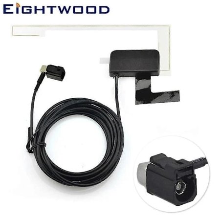 Eightwood Universaali DAB-antenni autoon DAB+ Jatkoantenni Fakra-liitin Vahvistettu sisäinen lasiasennus Euroopan DAB:lle