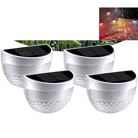 Sæt med 4 LED IPL solcellelamper udendørs væglampe IP65 vandtæt