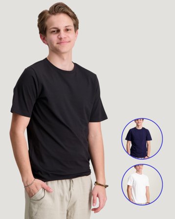 Polo Ralph Lauren 3PK COTTON CREW UNDERSHIR Svart Underkläder Kille - Kids Brand Store