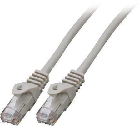 EFB ELEKTRONIK RJ45 Patch cable Cat.5e U/UTP LSZH, Grey 3 m, AWG24/7