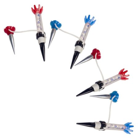 4 stk. Dekorer golfknottholder Golf Tee Holder Golf Stuff Stadium Rekvisita Utskiftbare magnetiske golfballholdere Plast magnetisk holder Tee