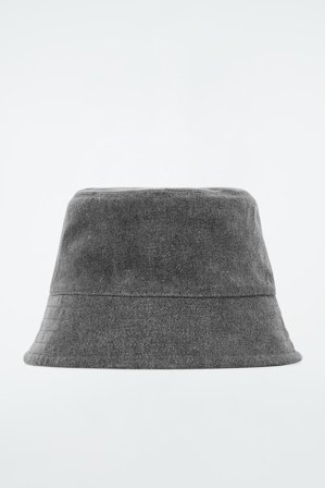 COS Women's Denim Bucket Hat in Grey