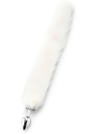Kjøp Zenn Deluxe Fluffy Fox Plug White - Analplugg med hale | God pris