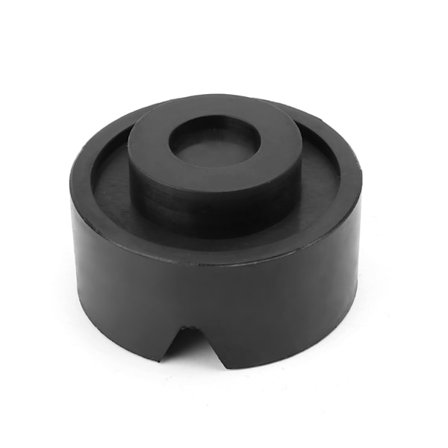 Svart V-spår Domkraft Gummikudde Halkskydd Skenskydd Stödbock Tung