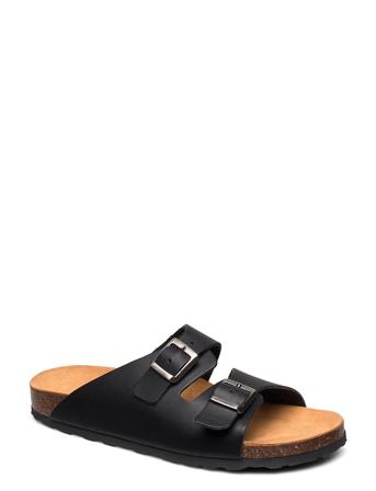 Biabetricia Buckle Sandal Shoes Summer Shoes Sandals Svart Bianco*Betinget Tilbud