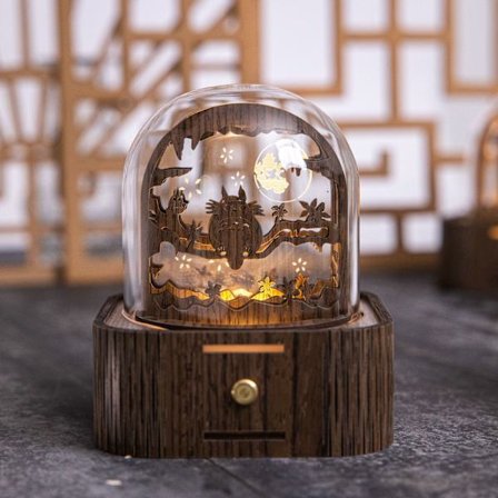 Antik 3 Stereo Night Light Music Box Retro Music Box