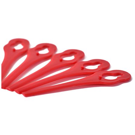 100 stk. Plastskæreblad til græstrimmer, plæneklipperblade, trådløse buskrydderblade, udskiftningsklinger til haveplæne (L83