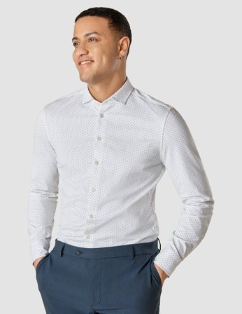 Shaping New Tomorrow - Classic Shirt - Misty - Regular Fit - Male - S