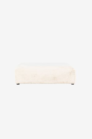 Venture Home - Puf Davie - Beige - Fodskamler & puffer - Fra Homeroom