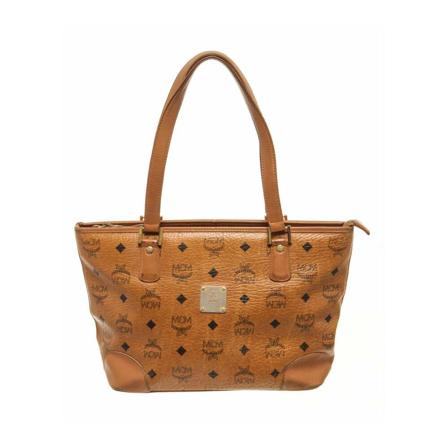MCM Pre-owned, Pre-owned Tote Bags Bruin, Dames, Maat:ONE Size,leather