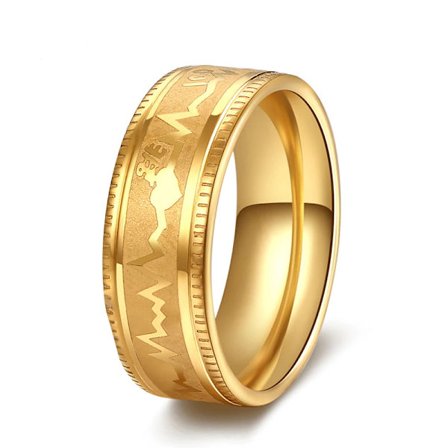 Rostfritt stål ring GULD, SILVER