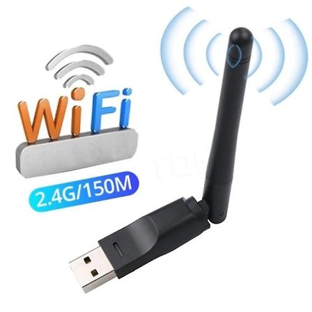 USB 2.0 WiFi-adapter Trådløst nettverkskort 150M 802.11 B/g/n LAN-adapter med roterbar antenne MT-7601 for PC Windows