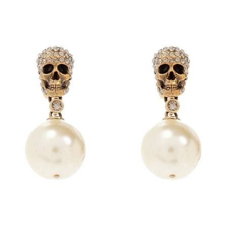 Alexander McQueen Earrings Gul, Dame Øreringe, Størrelse: ONE Size