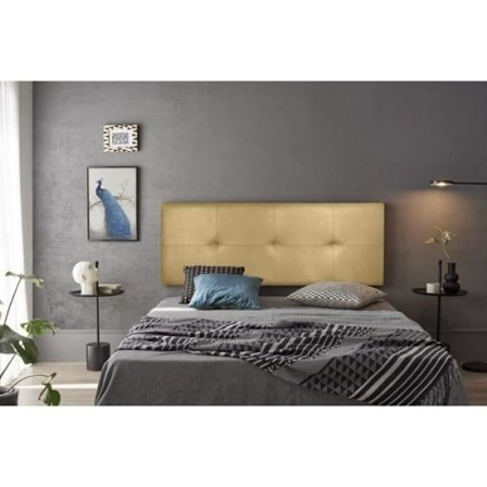 Hovede - Cala - Similskind i guld - 210 cm - HR skumpolstring - Fremstillet i Spanien