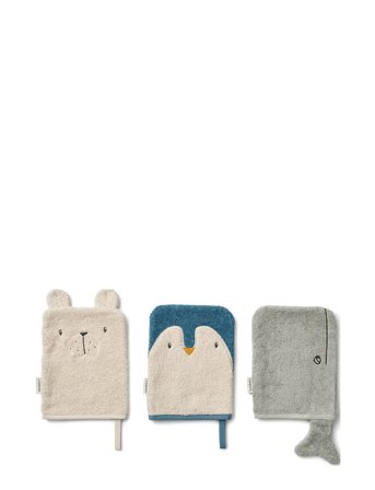 Liewood Sylvester Washcloth 3-Pack - Multi/patterned - ONE SIZE