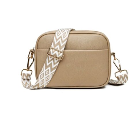 Axelremsväska, axelväska, stilren, 22*10*16cm, axelremsväska för kvinnor, axelväska för kvinnor, khaki, PU, handväska för resor, khaki