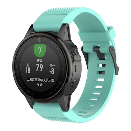 Garmin Fenix 5S klockarmband silikon - Turkos