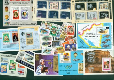 Nicaragua - 11 miniark og 16 frimærker