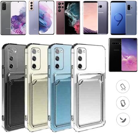 Samsung S22/S21/S20/S10/S9/S8 FE/Ultra/Plus etui med kortholder