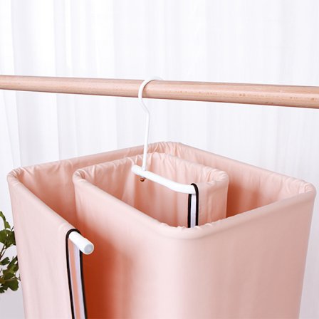 Set med 2 spiralhängare för lakan och filtar(Vit)