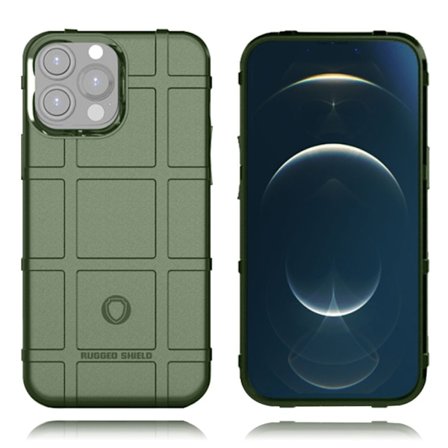 Rugged Shield iPhone 13 Pro Max skal - Grön