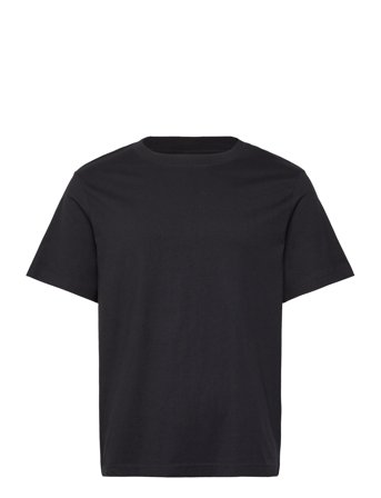 Weekday Short Boxy Heavyweight T-Shirt - Black - XS
