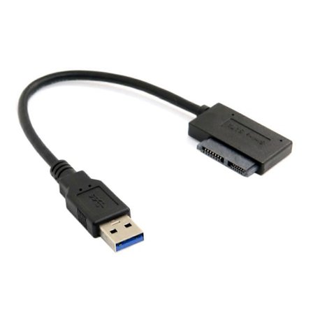 USB 3.0 til 7+6 13-pin Slimline Sata Adapterkabel til Bærbar CD DVD ROM Optisk Drev