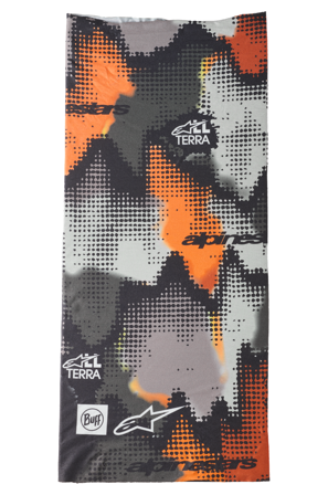 Calentador De Cuello Alpinestars Buff Nazca Camuflaje Gris/Naranja Flúor Talla única