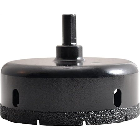 Diamantbor til loddet hulsave 90mm, hulhulsbor til glas