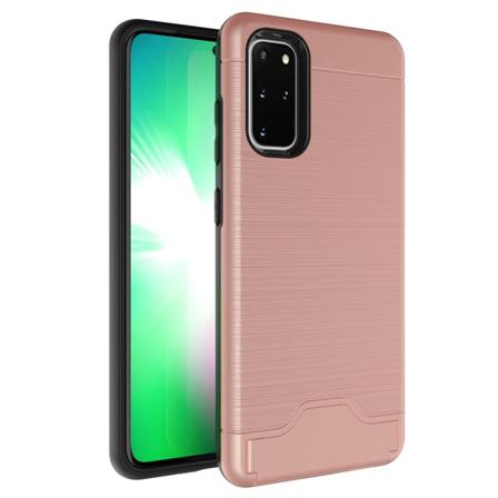 Samsung Galaxy S20 Plus - Stilfuldt cover med kortrum JENSEN Roséguld