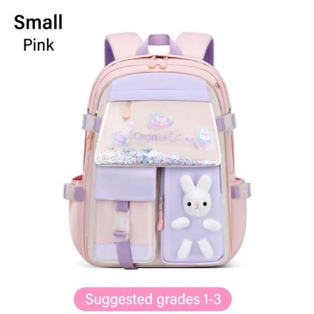 Koululaukku Sarjakuvalaukku PINK PIENI pink Small