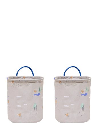 Foxy Storage Basket Small - Set Of 2 Beige OYOY MINI