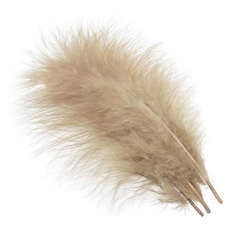 Marabou Plumes - Tan
