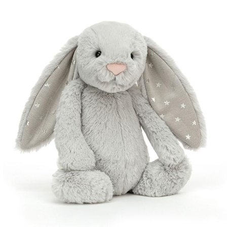 Jellycat glitter kanin legetøj 31cm - Perfekt